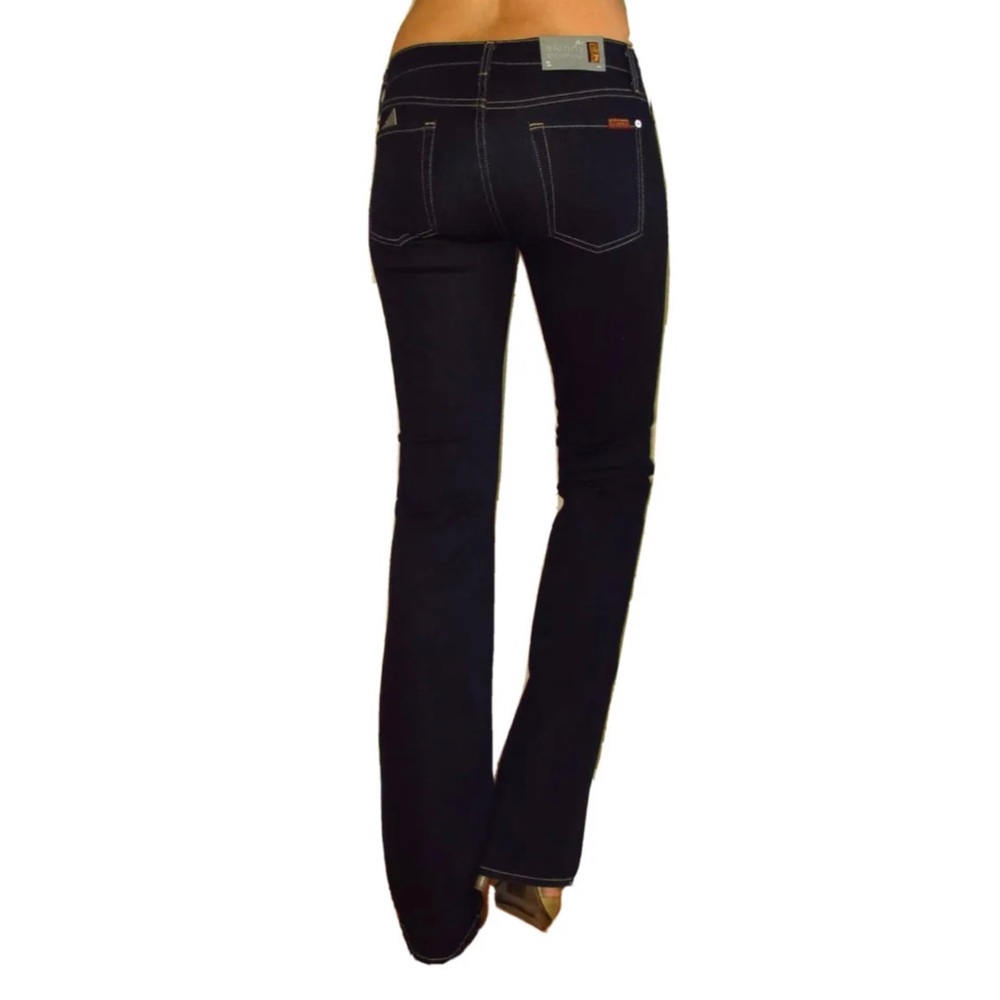 [29]  7 For All Mankind Jeans Low Rise Skinny Slim Bootcut Dark Rinse